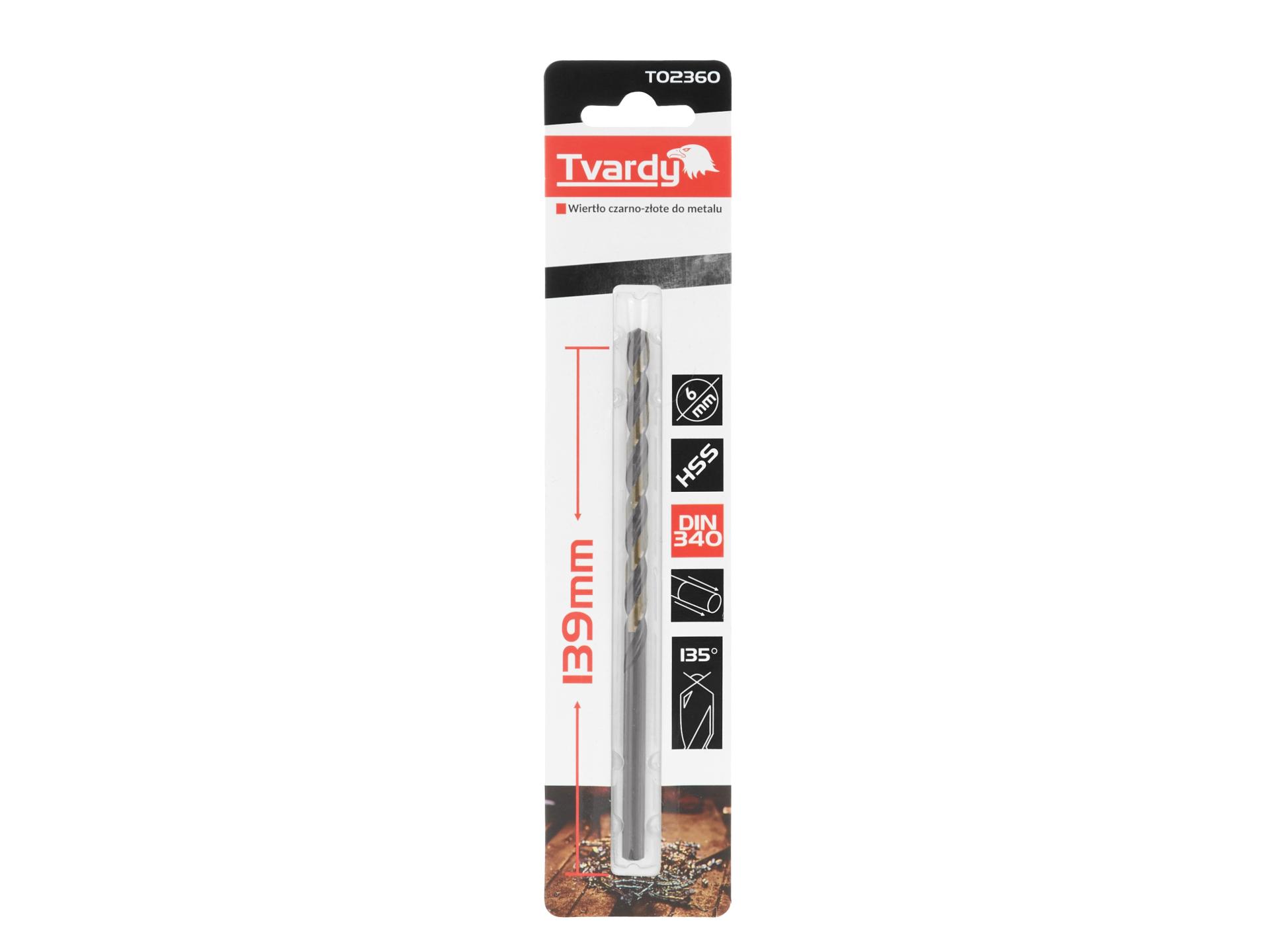 Černozlaté prodlužovací vrták do kovu HSS M2 6,0 mm (1/100/400) – Geko 4