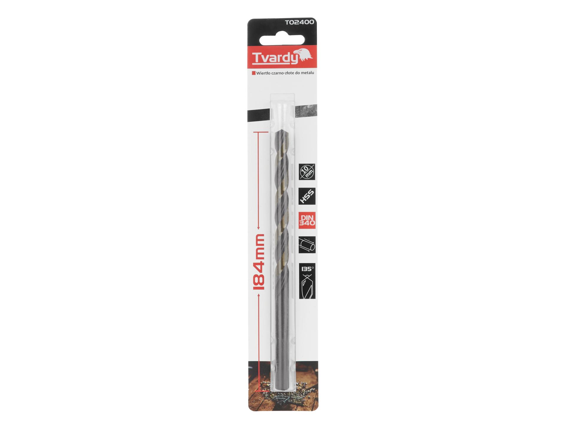 Černozlaté prodlužovací vrtáky do kovu HSS M2 10,0 mm (1/50/200) – Geko 4