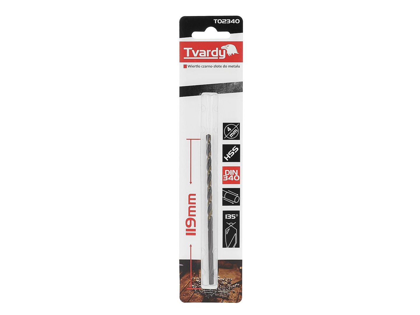 Černozlaté prodlužovací vrtáky do kovu HSS M2 4,0 mm (1/125/300) – Geko 4