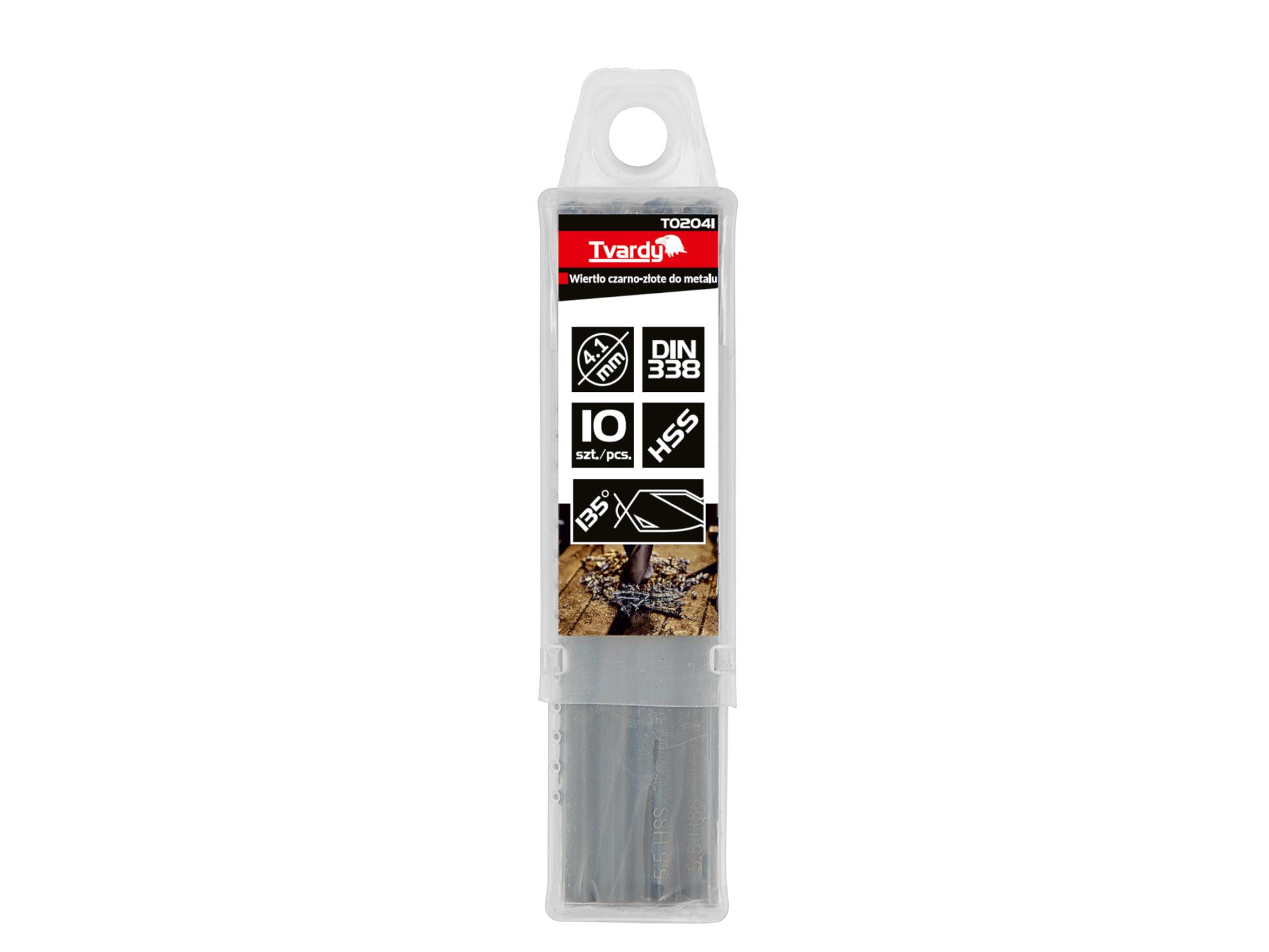 Černozlatý vrták do kovu HSS 4,10 mm – balení 10/100/1000 ks | Geko 4