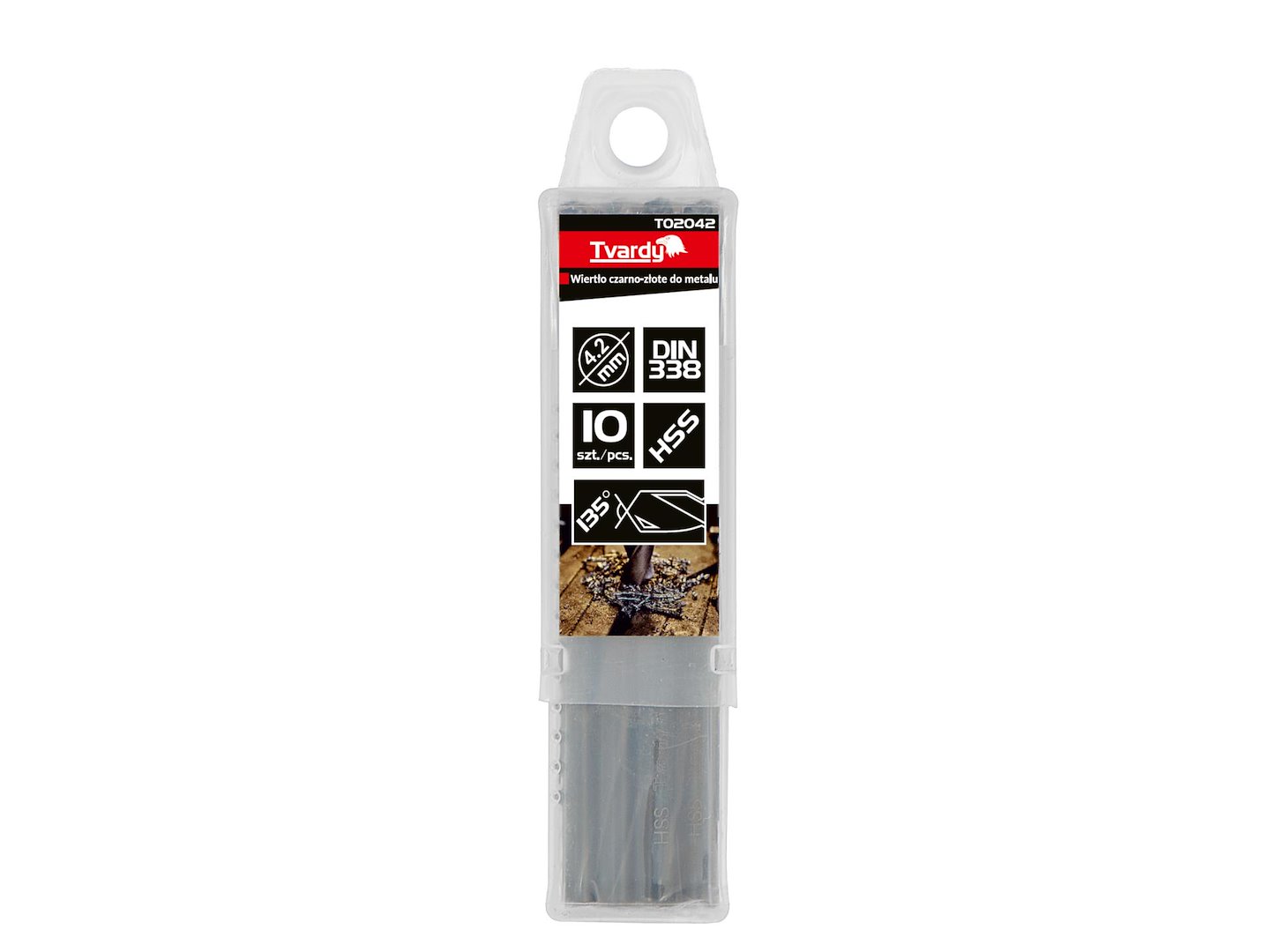 Černozlatý vrták do kovu HSS 4,20 mm (balení 10/100/1000 ks) – Geko 4