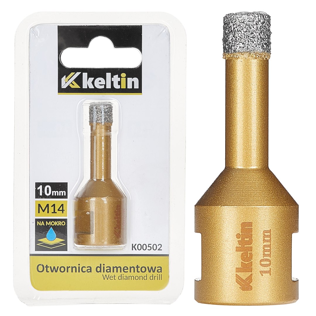 Diamantová fréza na dlaždice 10 mm M14 – celkový pohled