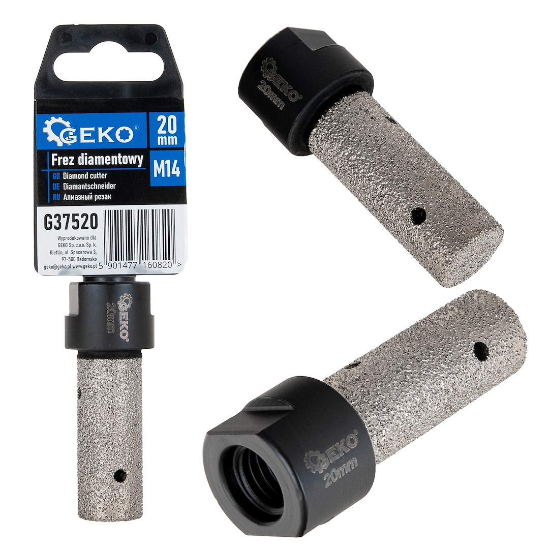 Diamantová fréza 20 mm M14 Geko – celkový pohled