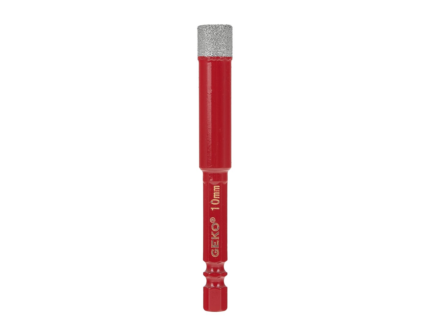 Diamantový vrták do dlaždic 10 mm HEX – detail stopky