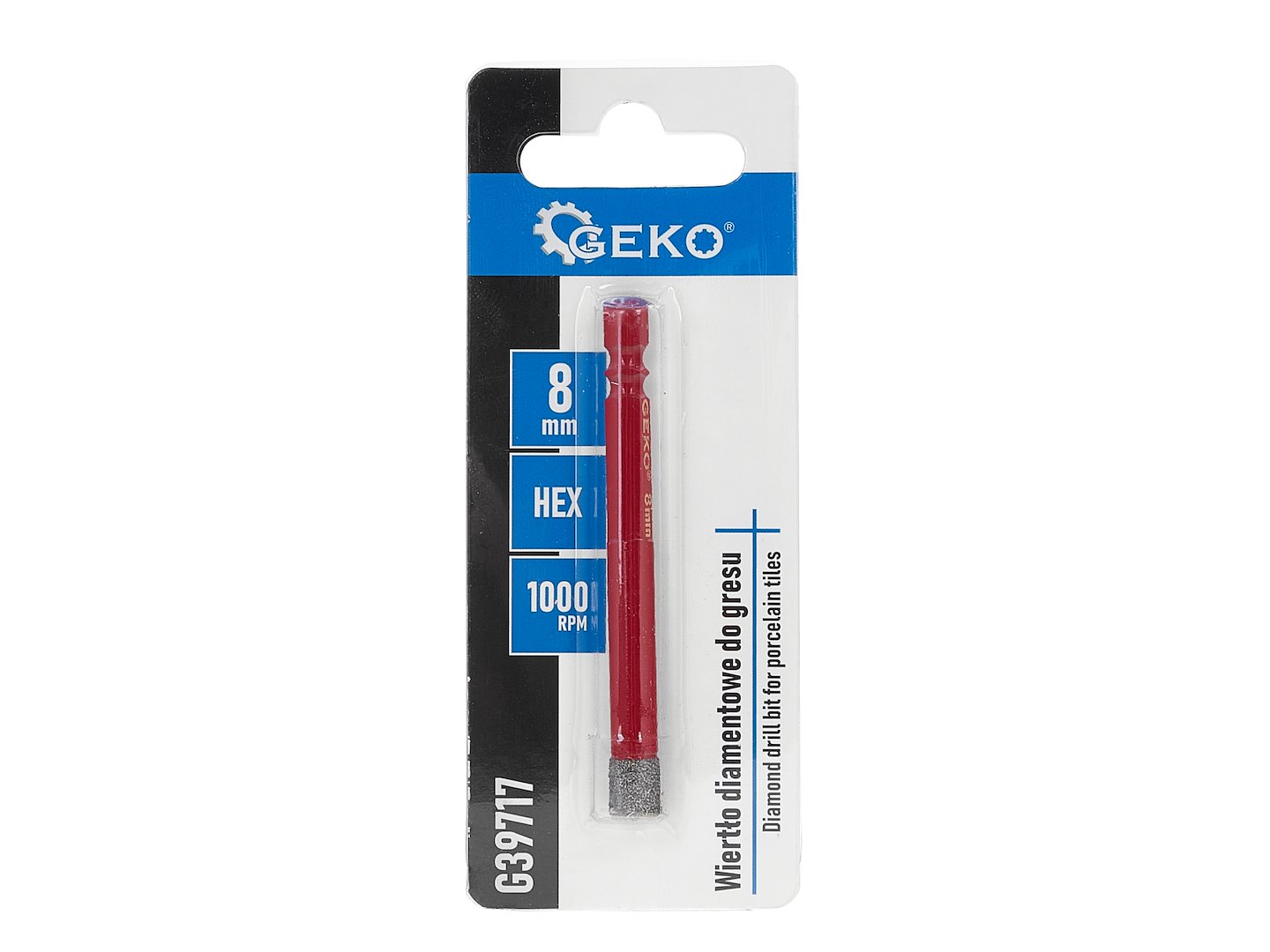 Diamantový vrták do dlaždic 8 mm HEX – HEX profil stopky
