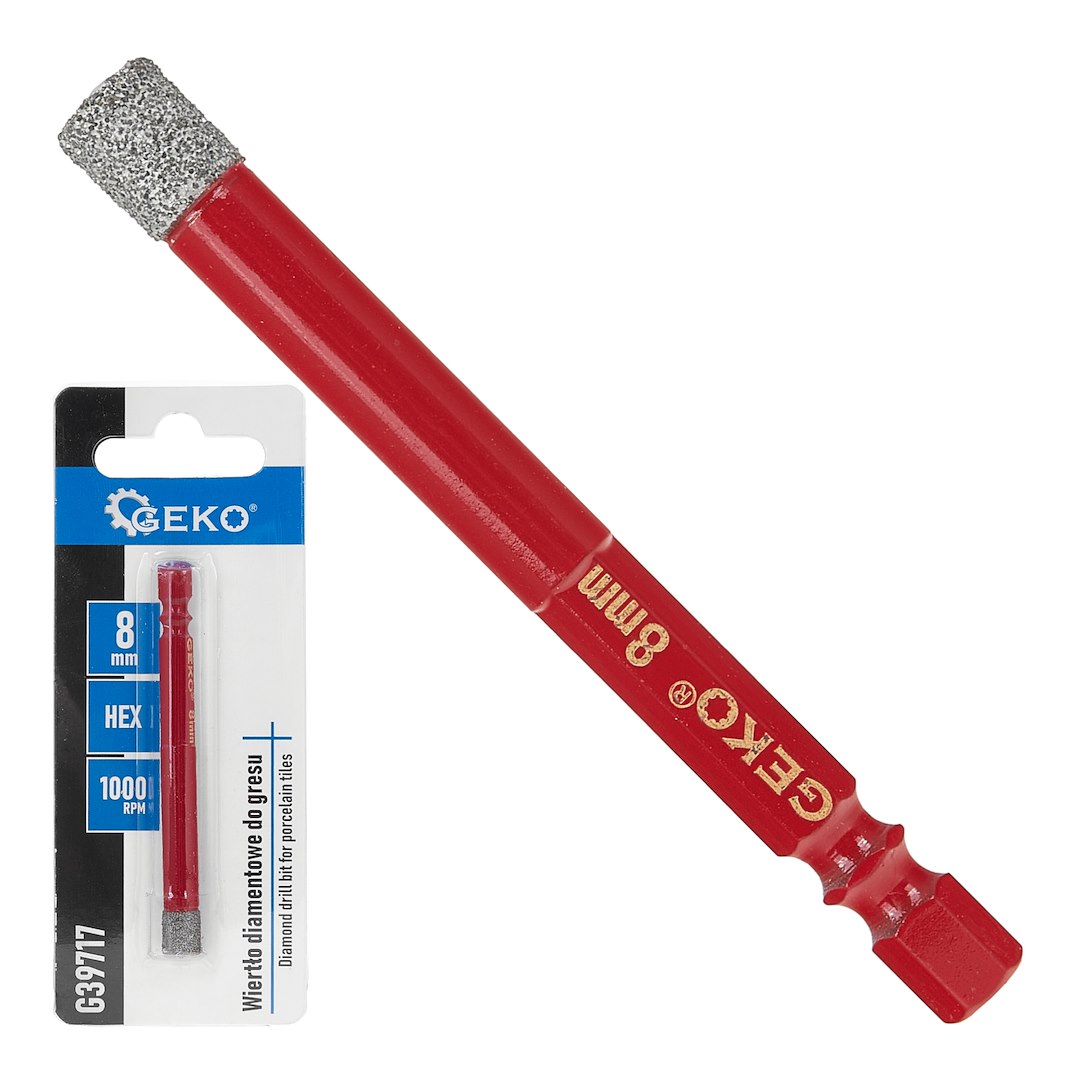 Diamantový vrták do dlaždic 8 mm HEX – celkový pohled na produkt