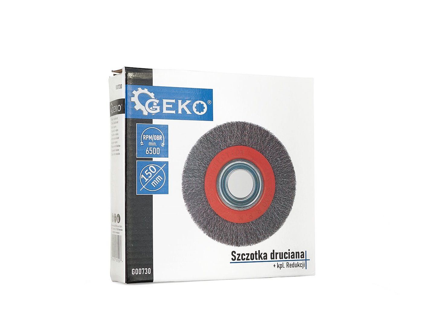Drátěný kartáč 150x32 mm + sada 50 redukcí – Geko 4