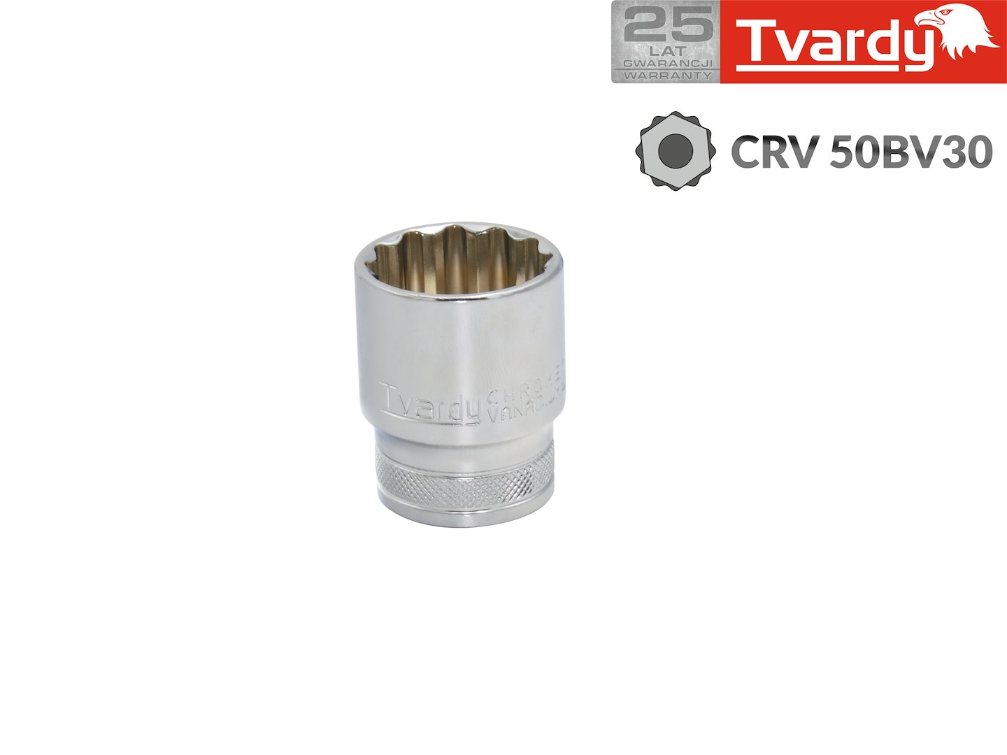 Dvanáctihranná nasadka 1/2 10 mm TVARDY – pohled zepředu
