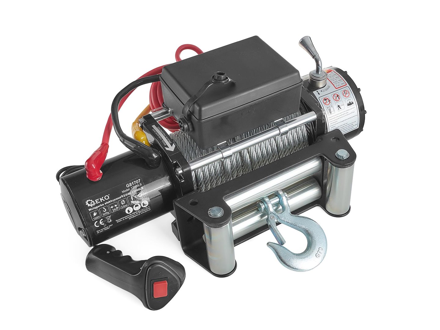 Elektrický naviják Geko 12 V 12000 LB – montáž na vozidlo