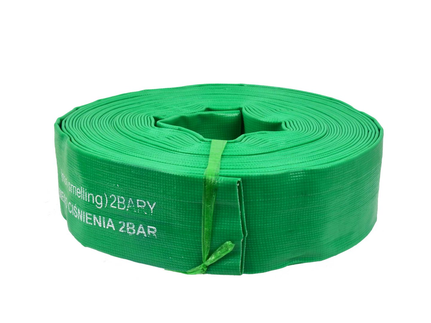 Hadice PVC 2 palce 20 m zelená – celkový pohled na hadici stočenou do kotouče