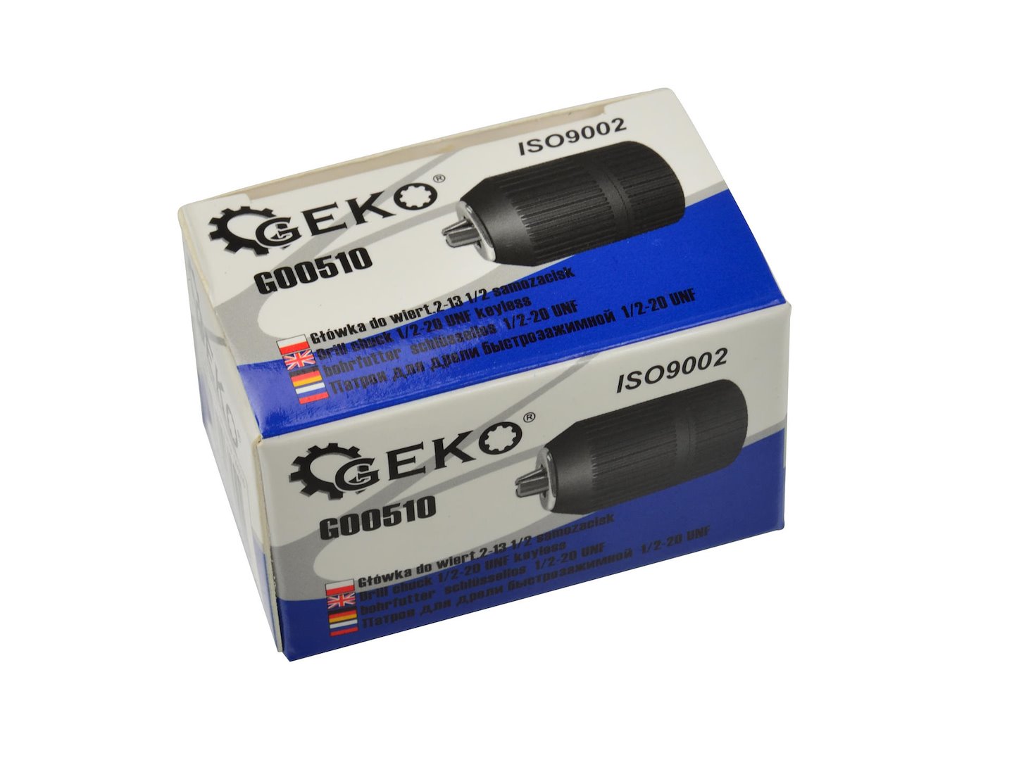 Hlava pro vrtáky 2–13 mm 1/2" samosvorná – Geko G00510 4
