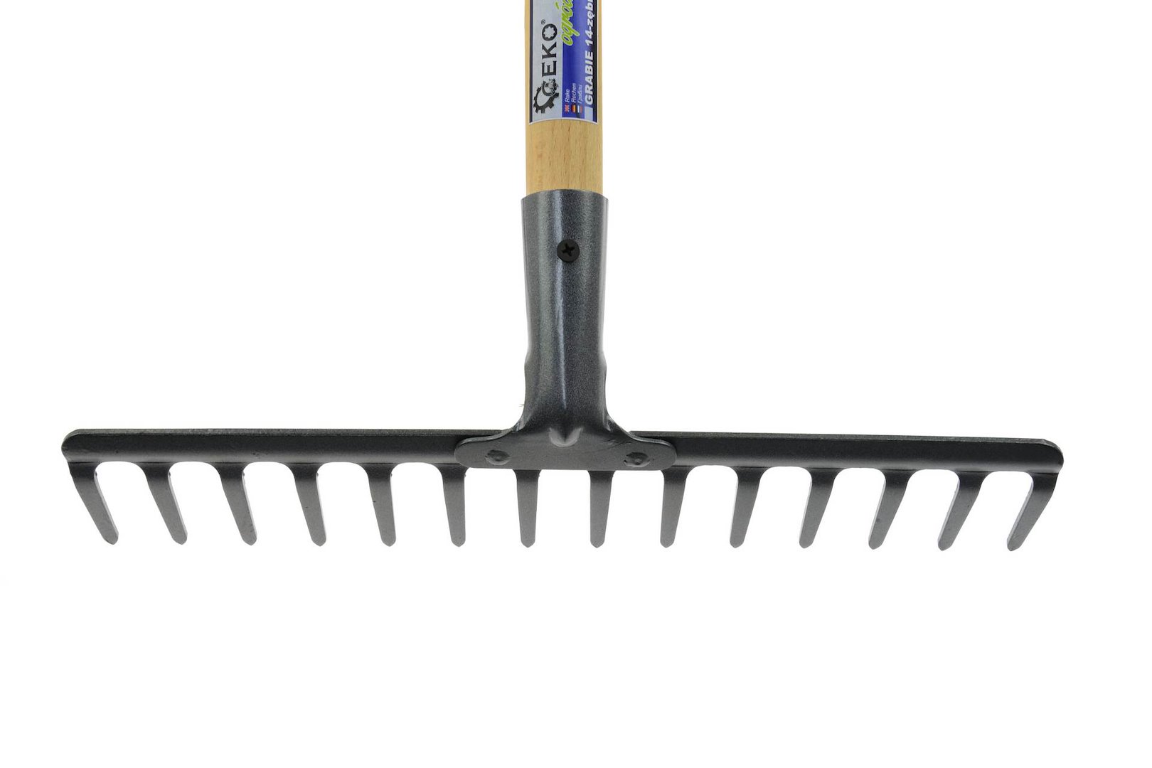Hrábě s 14 zuby v rámečku Geko G66506 – detail zubů a rámečku