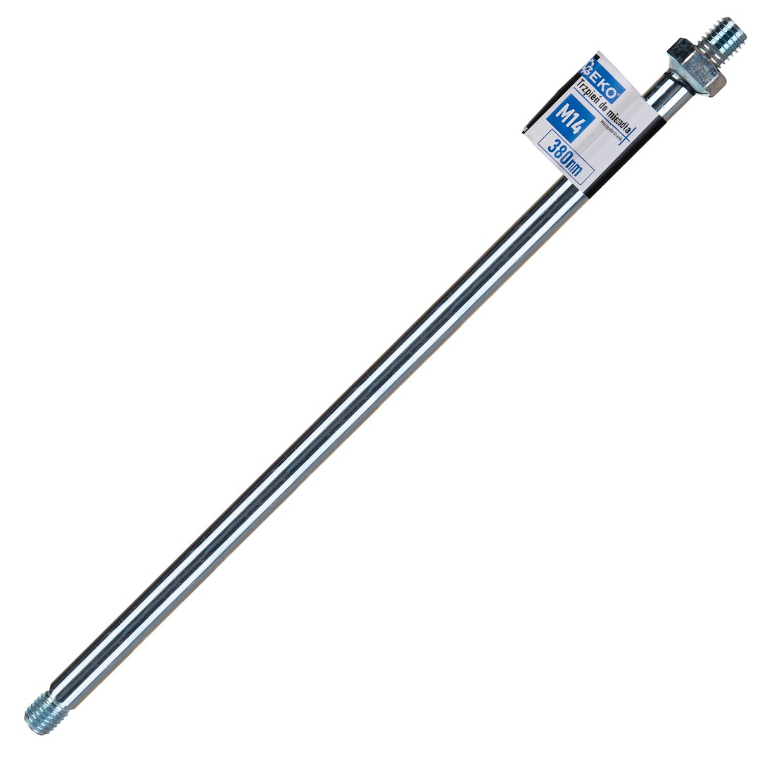Hřídel pro míchačku 380 mm M14 – celkový pohled