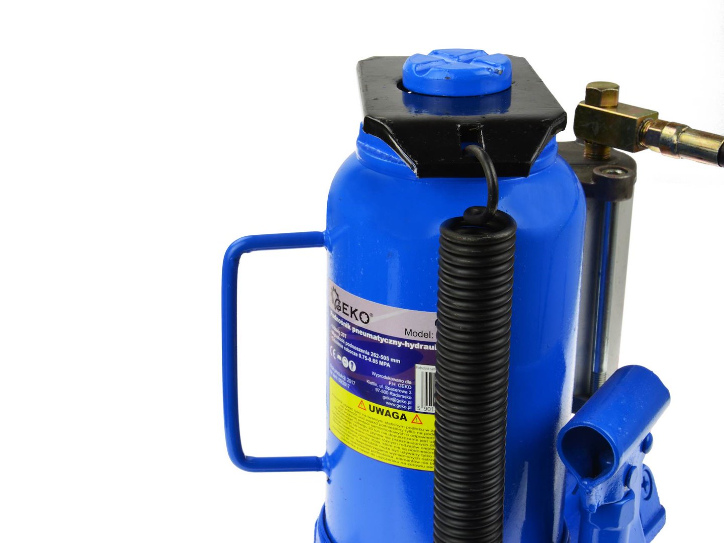 Hydraulicko-pneumatický zvedák 20T Geko – stabilní základna