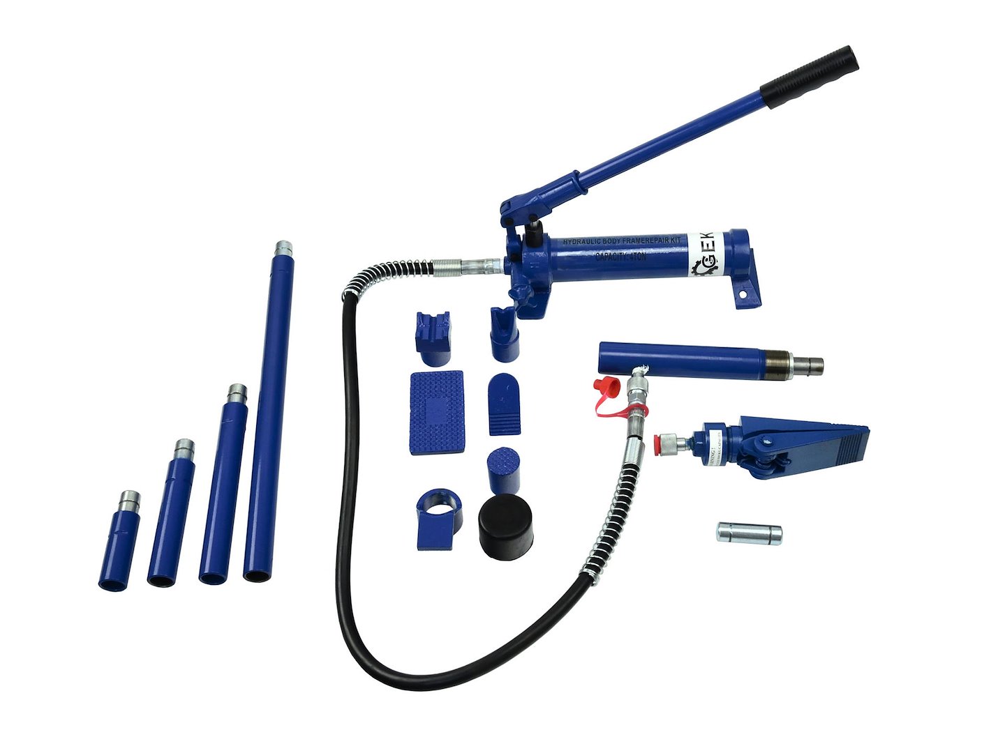Hydraulický rozpěrák 4T GEKO – detail hlavy a pístu