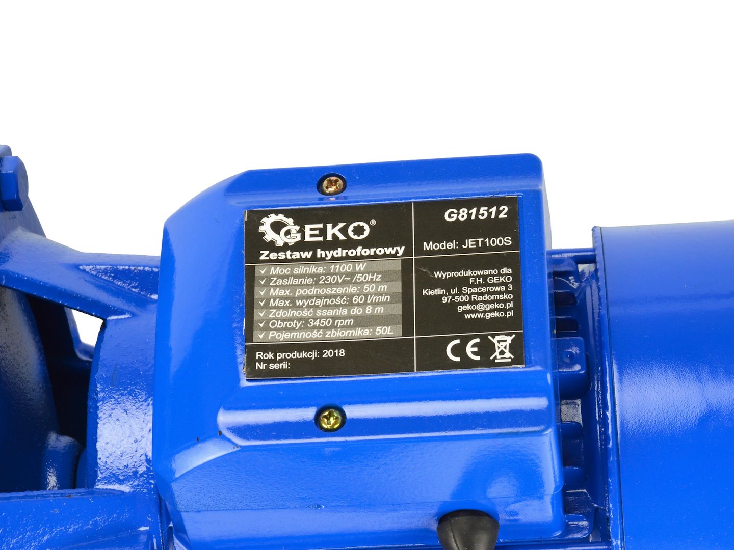 Hydroforová souprava 50 l JET100S – Geko 8