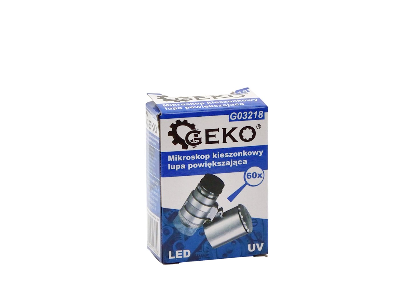 Kapesní mikroskop Geko – zvětšovací lupa 60× s LED osvětlením 5