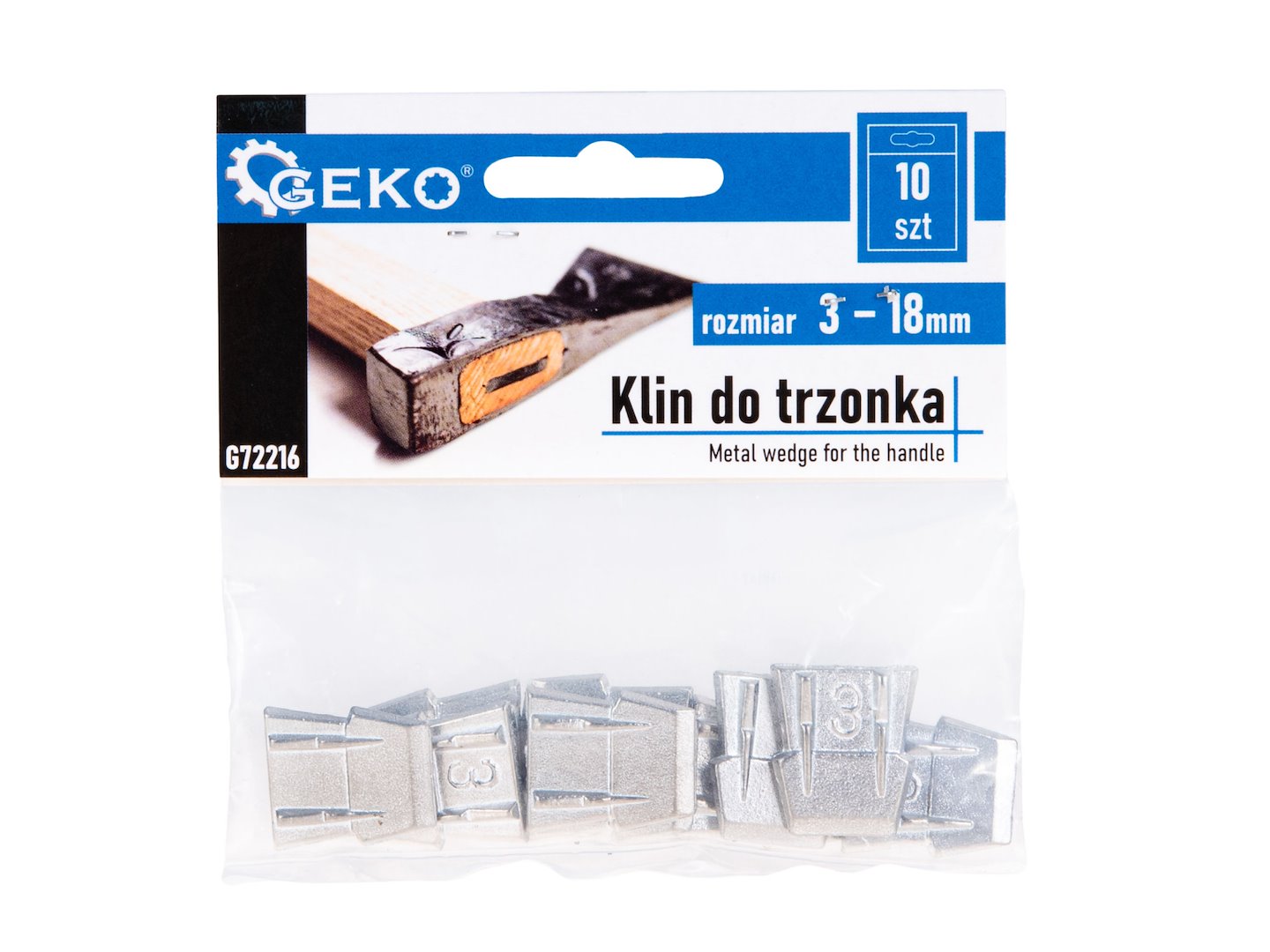Klin do rukojeti r. 3 – detail tvaru a materiálu
