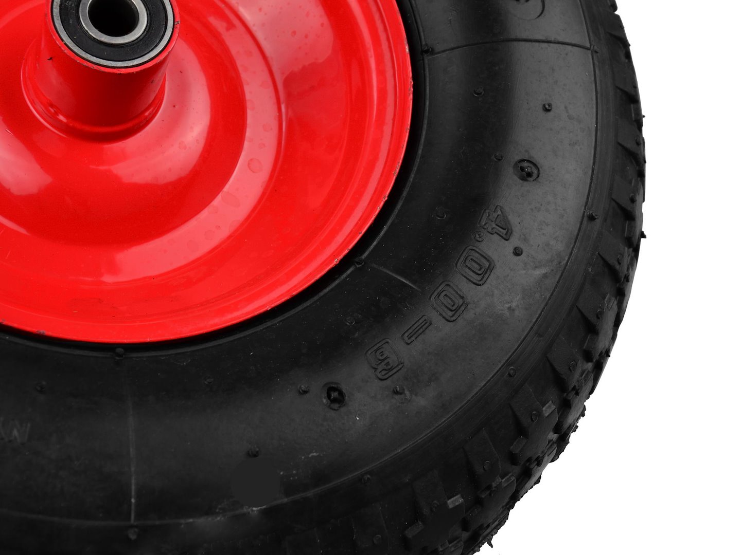 Kolo pro kolečko Geko G71006 – detail náboje a ložiska