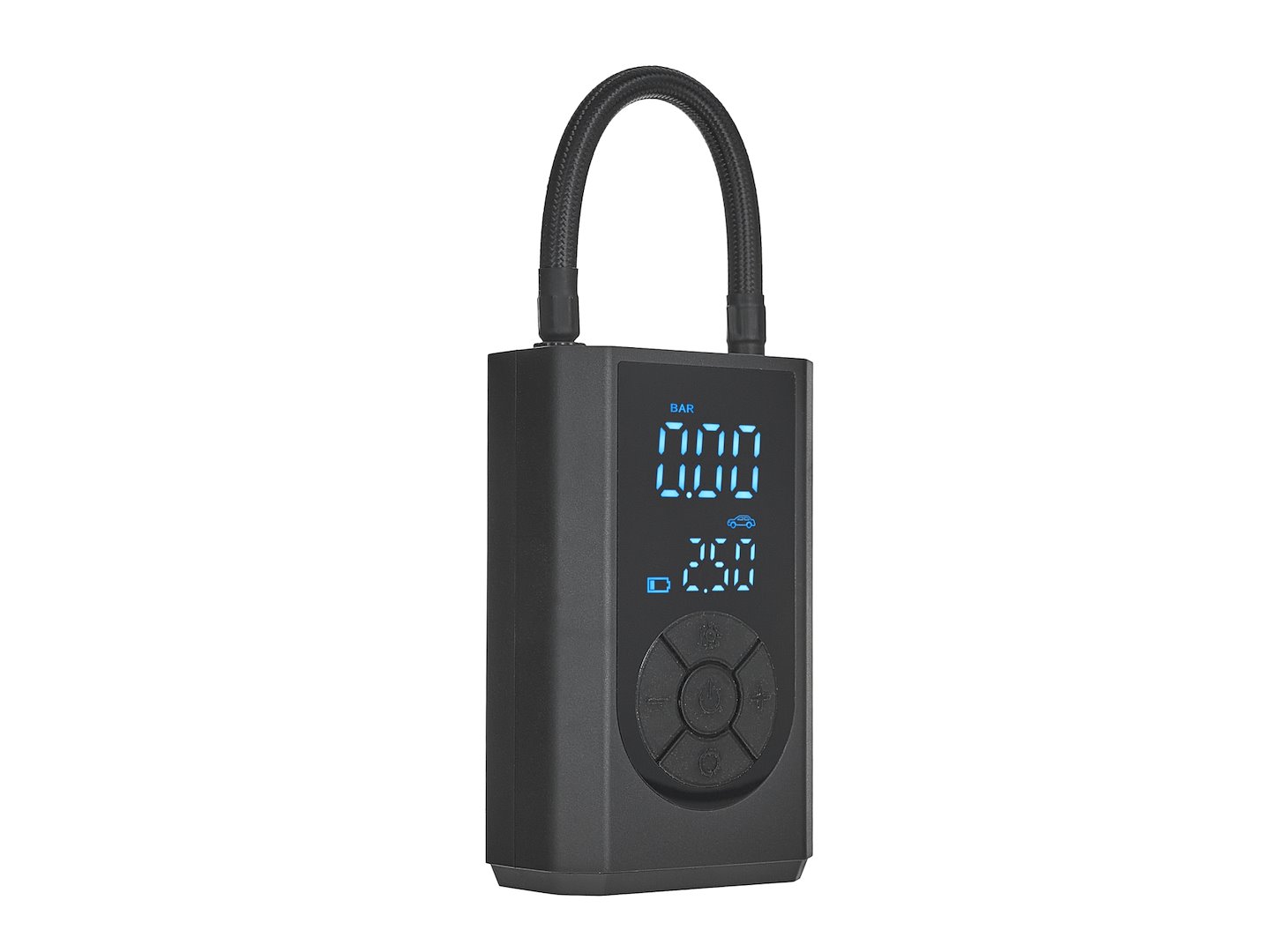Kompresor na kolo/auto 4000 mAh 84 W – detail ovládacích prvků