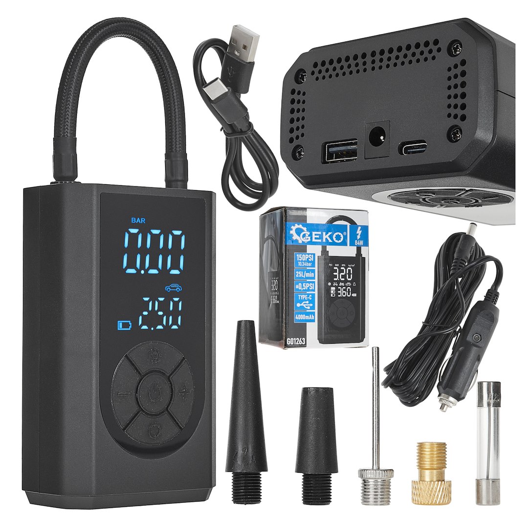 Kompresor na kolo/auto 4000 mAh 84 W – celkový pohled na produkt