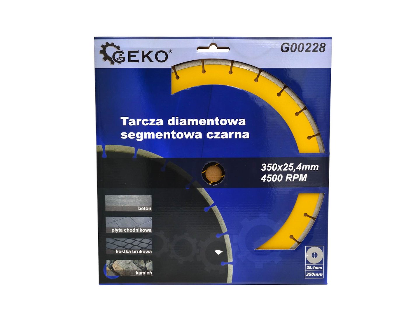 Kotouč průměr 350 x 8 x 25,4 mm segmentový černý – detail segmentů