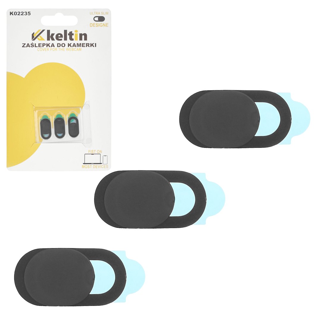 Krytka pro kameru sada 3 ks – nasazení na notebook