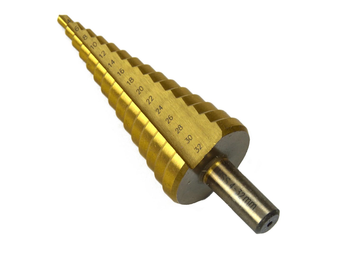 Kuželový vrták HSS TiN 4-32 mm – celá sada 25 ks