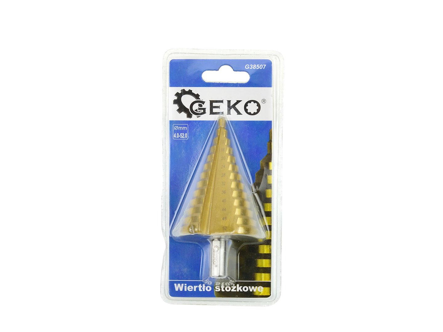 Kuželový vrták HSS TiN 4-52 mm – detail řezných hran
