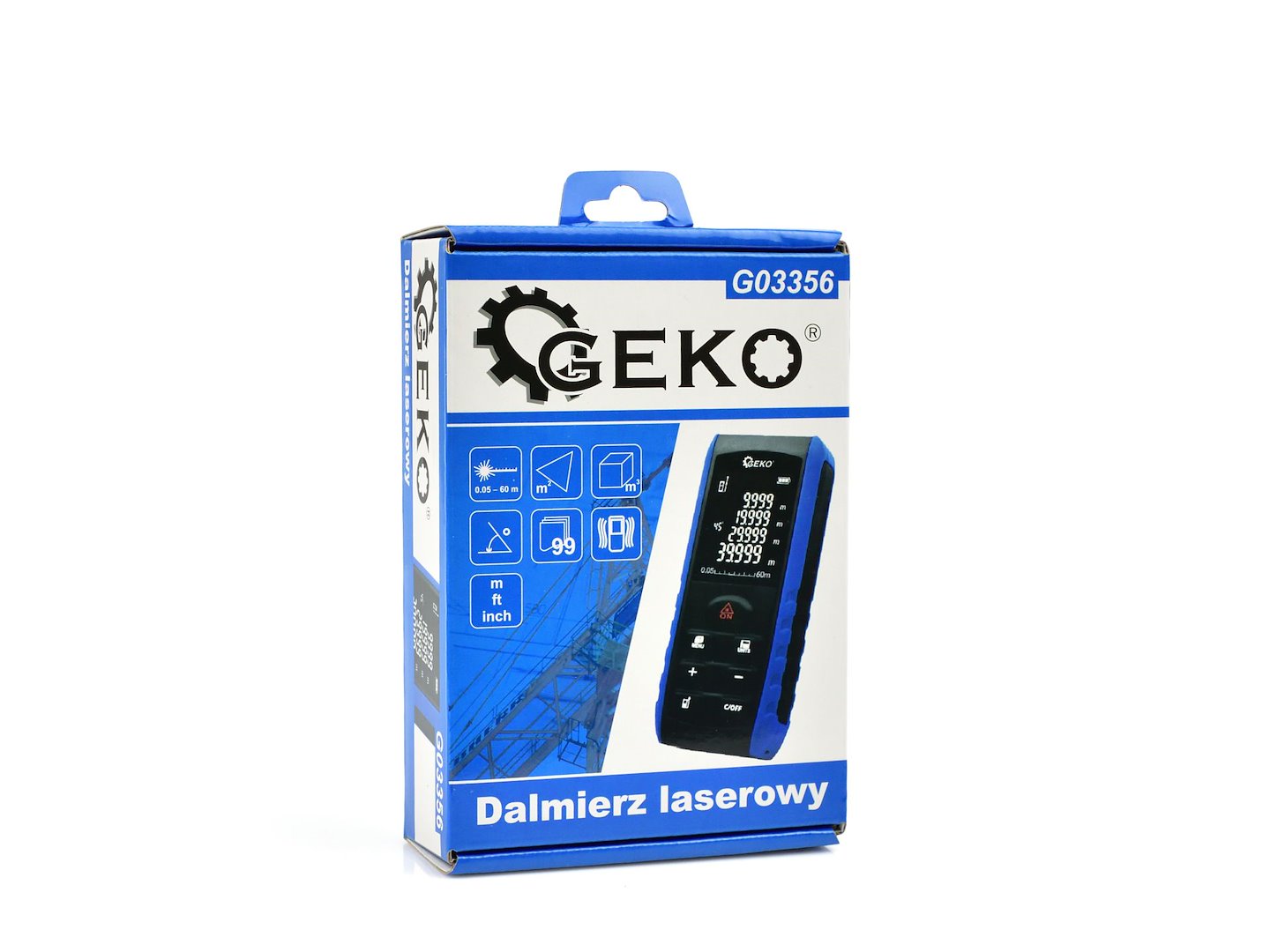 Laserový dálkoměr 60 m LCD HD – Geko G03356 8
