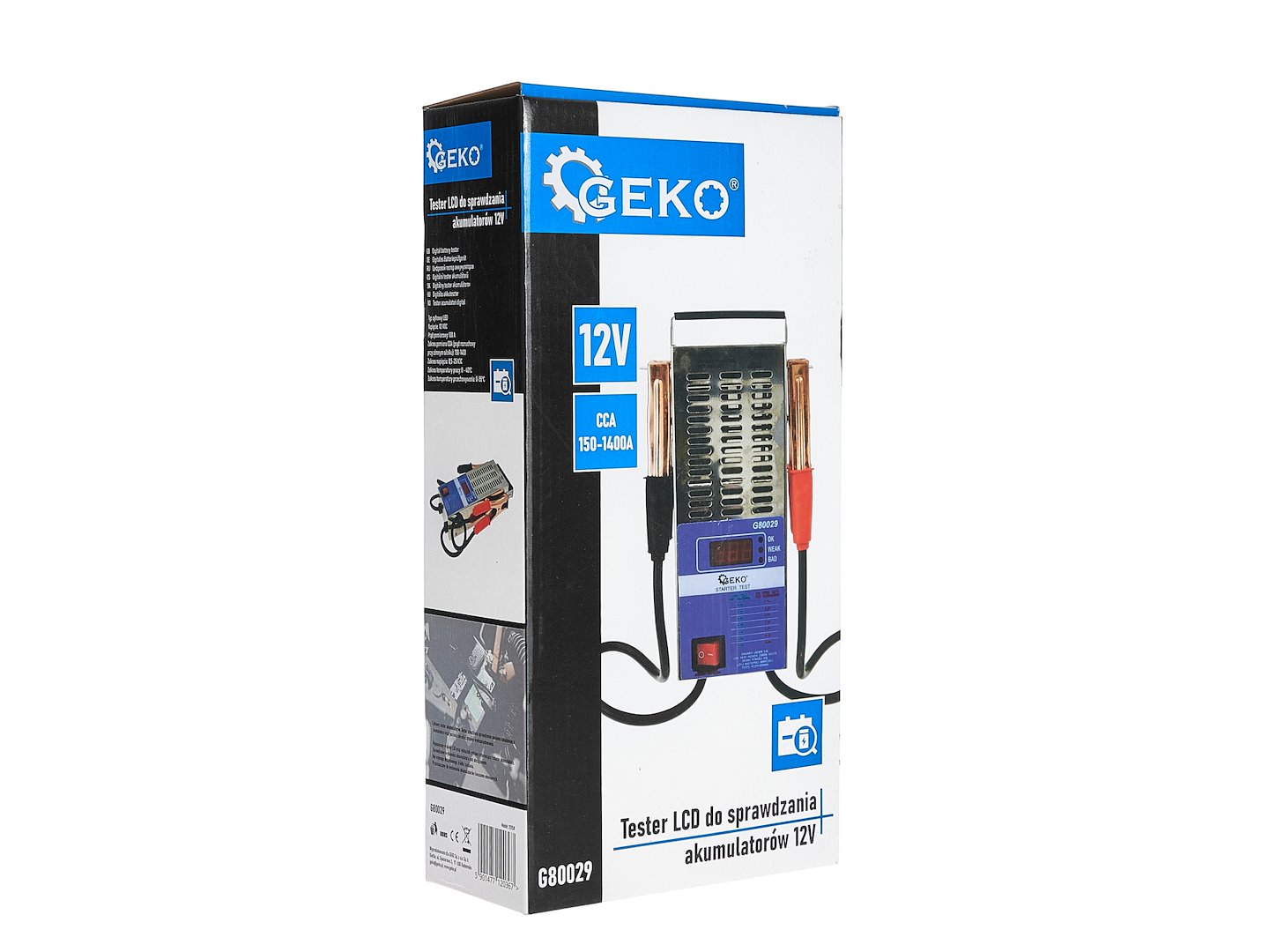 LCD tester pro kontrolu 12V baterií Geko (G80029) 8