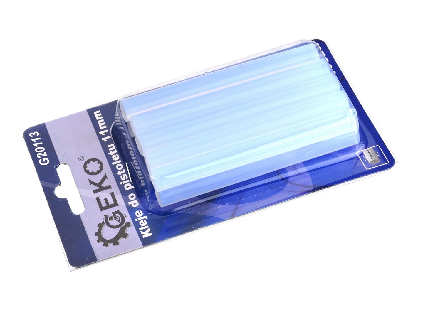 Lepidla pro tavící pistoli 11 mm – 10 ks, délky 50 a 200 mm, značka Geko