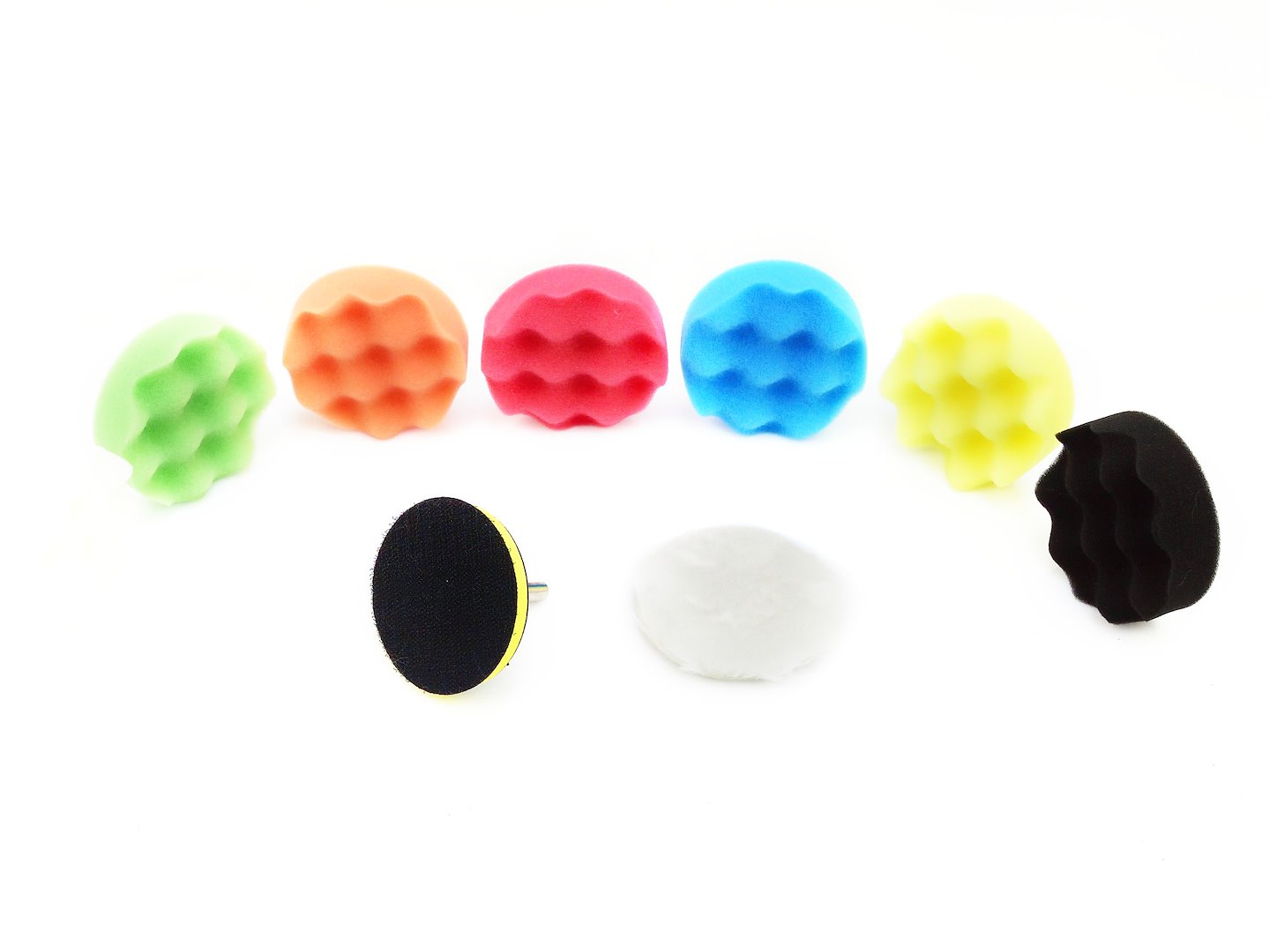 Lešticí sada 80 mm 9 ks Geko – detail podložek