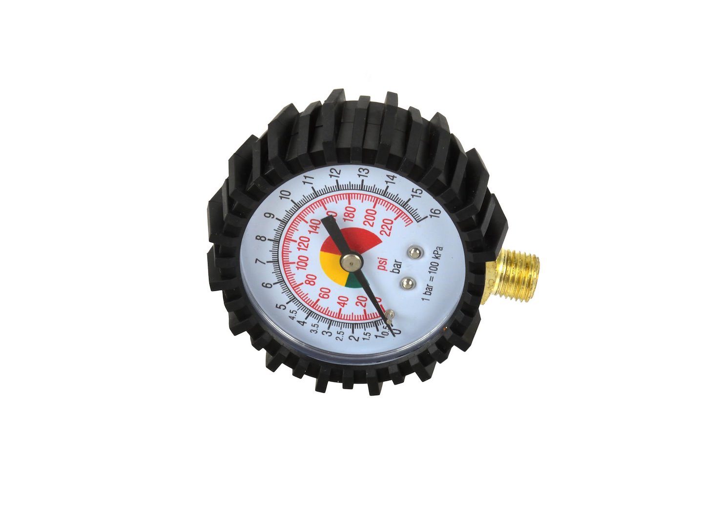 Manometr Geko 150/200 bar – detail stupnice
