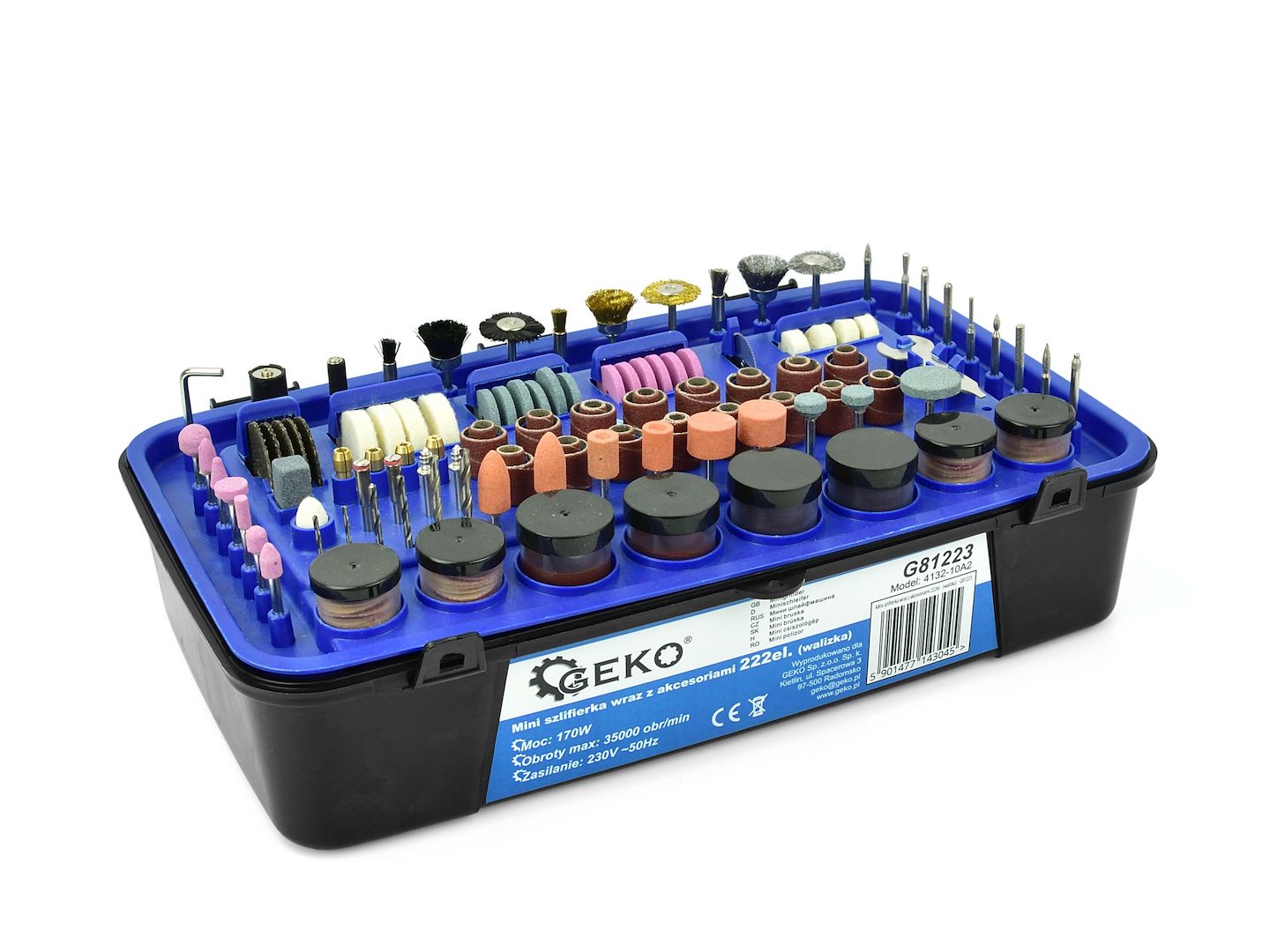 Geko G81223 mini bruska – flexibilní hřídel
