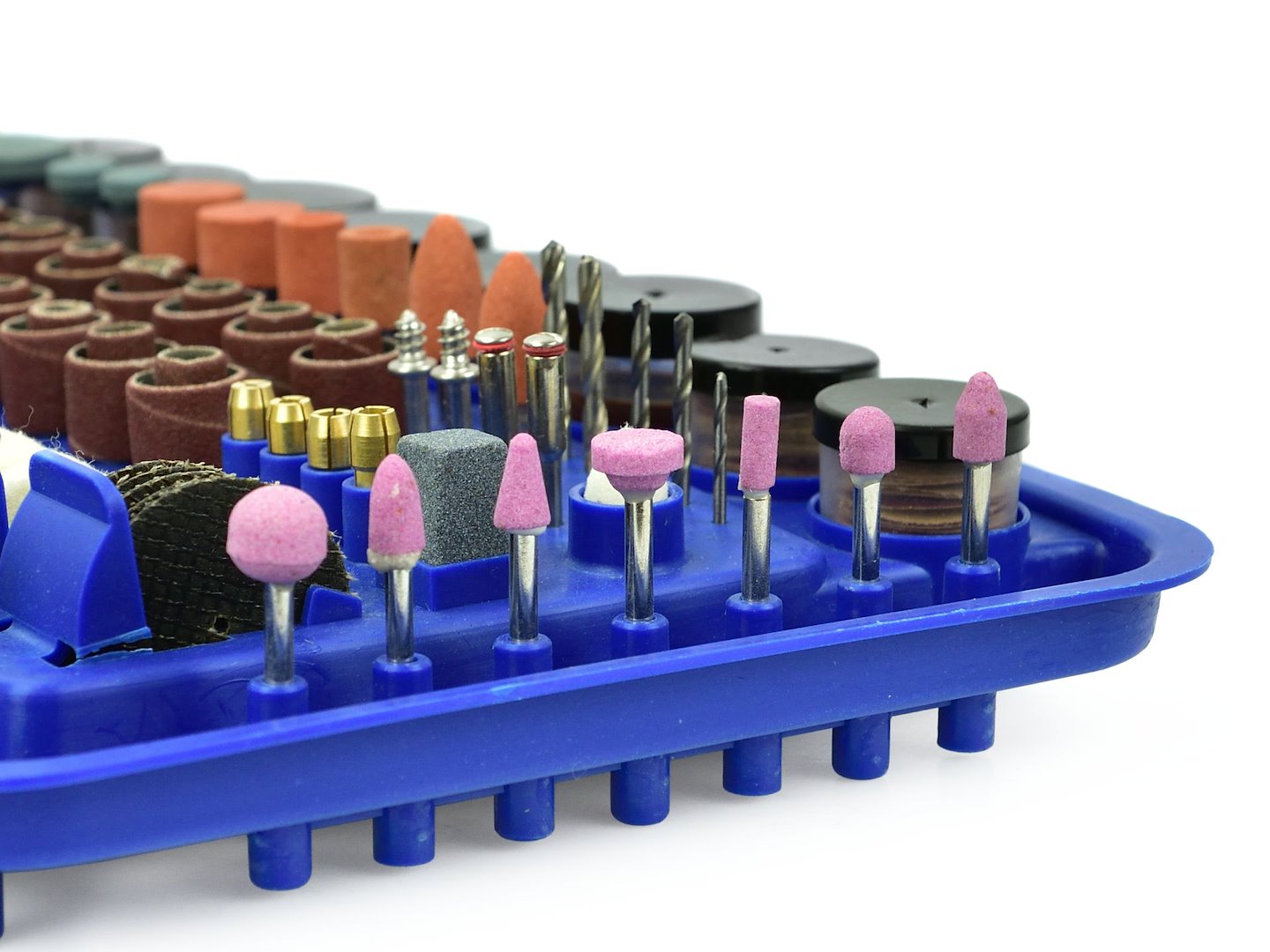 Geko G81223 mini bruska – pohled na regulaci otáček
