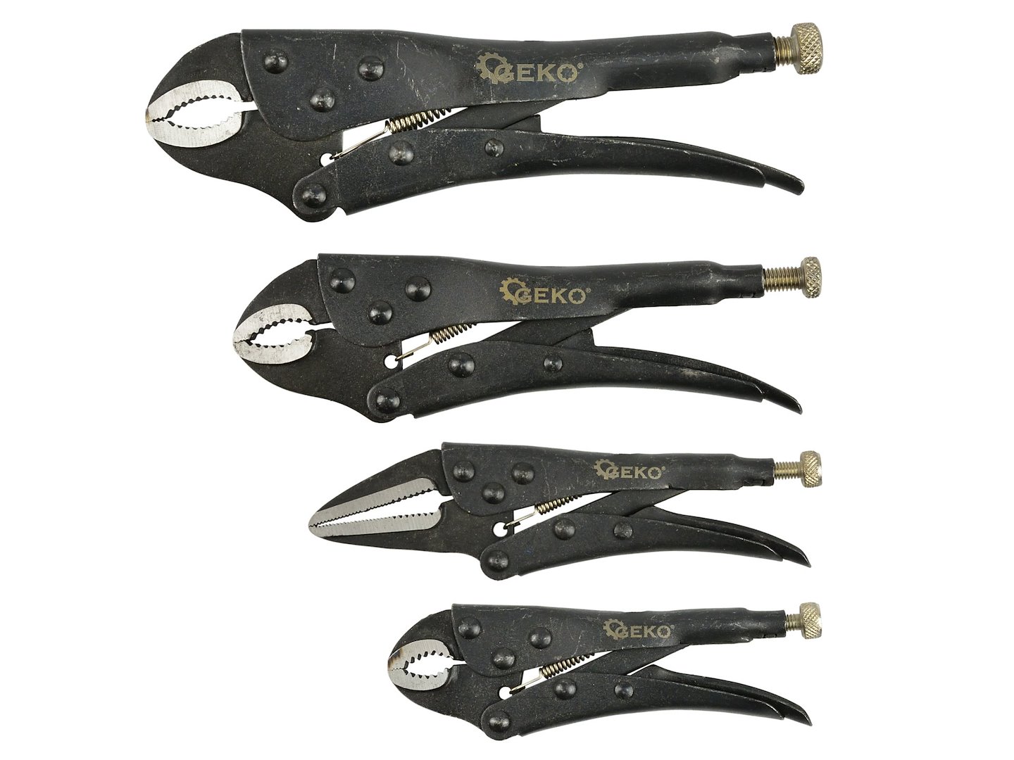 Morseovy kleště sada 4 ks – 125 mm, 160 mm, 200 mm, 250 mm | Geko 4