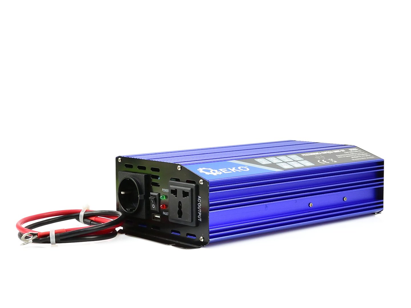 Napěťový měnič Geko SINUS 12V/230V – celkový pohled