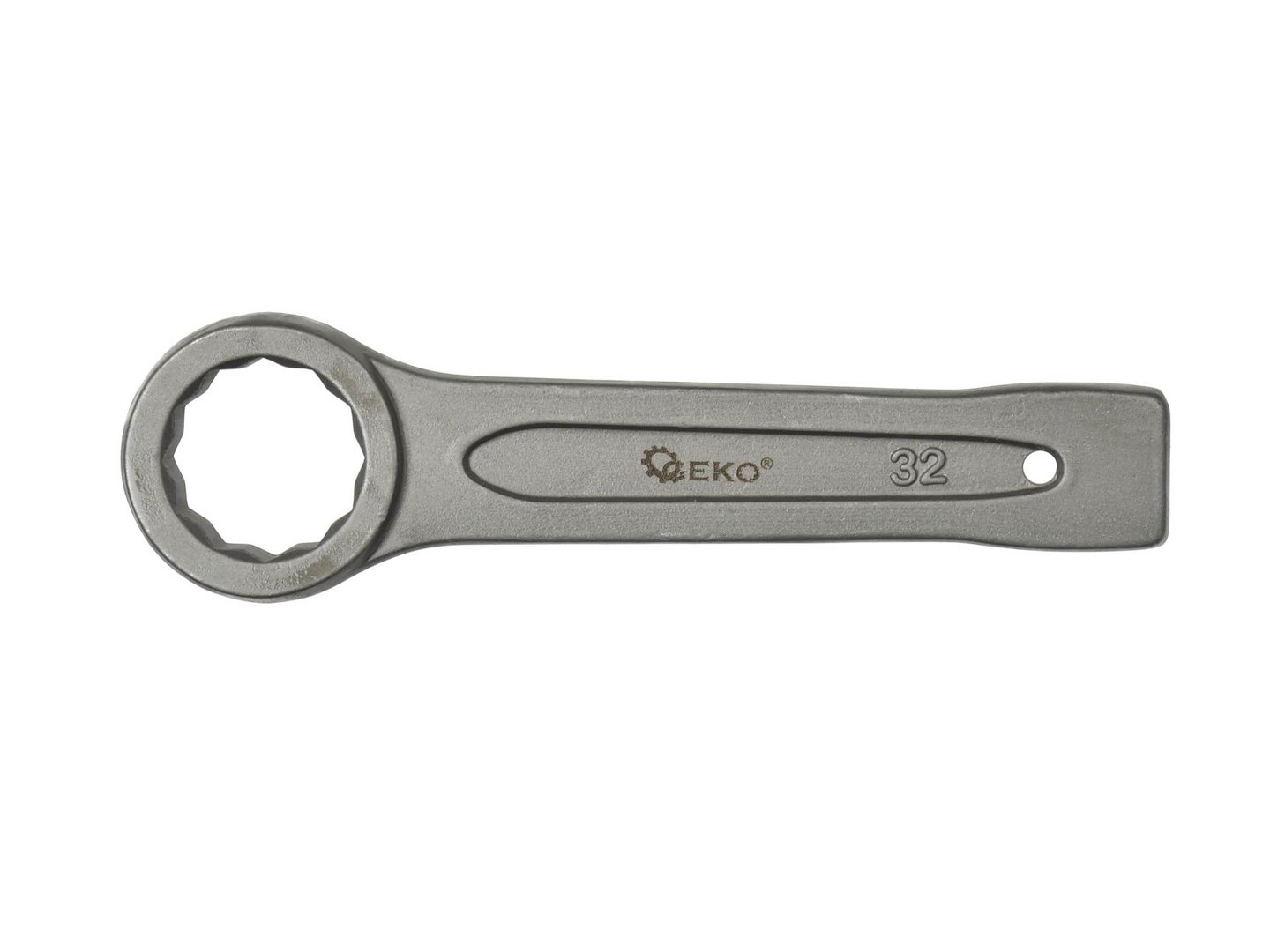 Nárazový klíč s okem pro zatloukání 32 mm Geko – pohled na celý klíč