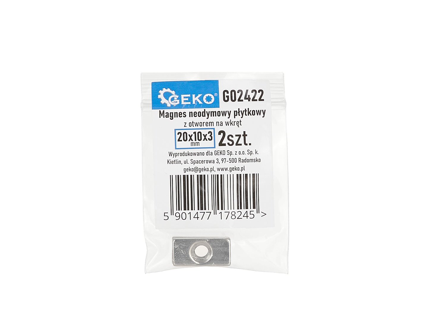 Neodymový plochý magnet Geko 20x10x3mm – praktické použití v dílně