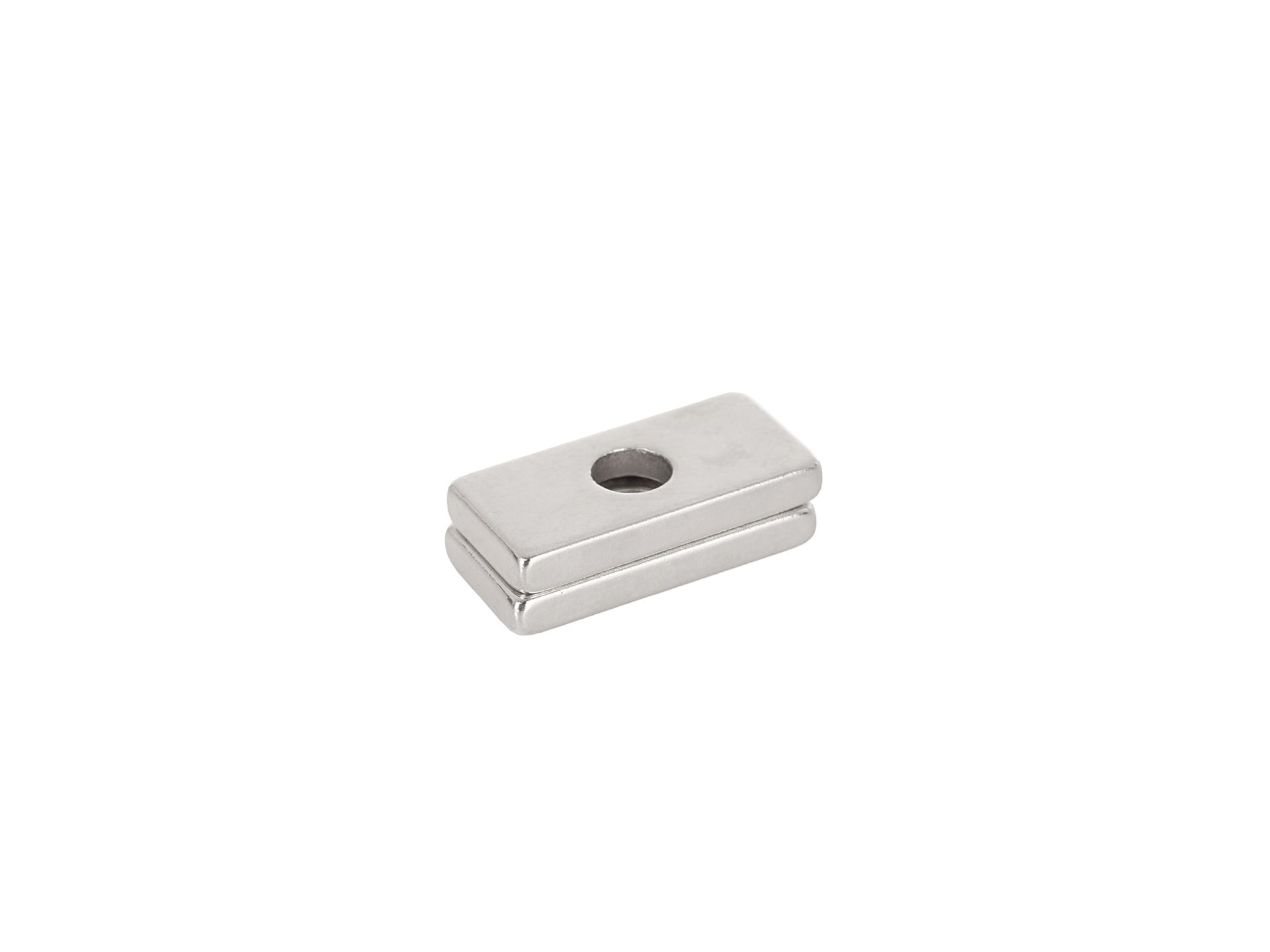 Neodymový plochý magnet Geko 20x10x3mm – pohled zepředu