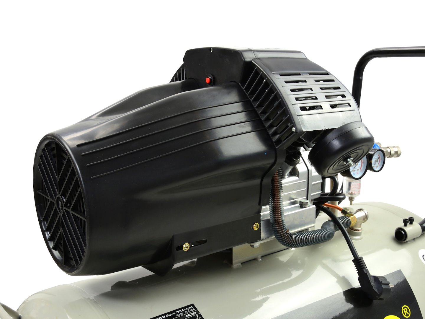 Olejový kompresor Geko 100 l Compact – detail kolečka pro transport