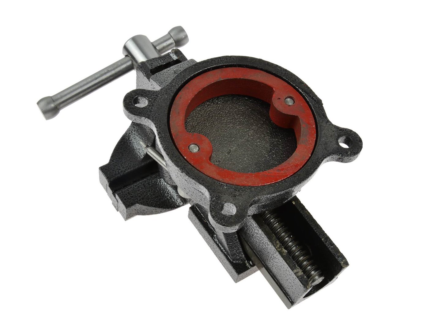 Otočný svěrák Geko 125 mm – detail čelistí