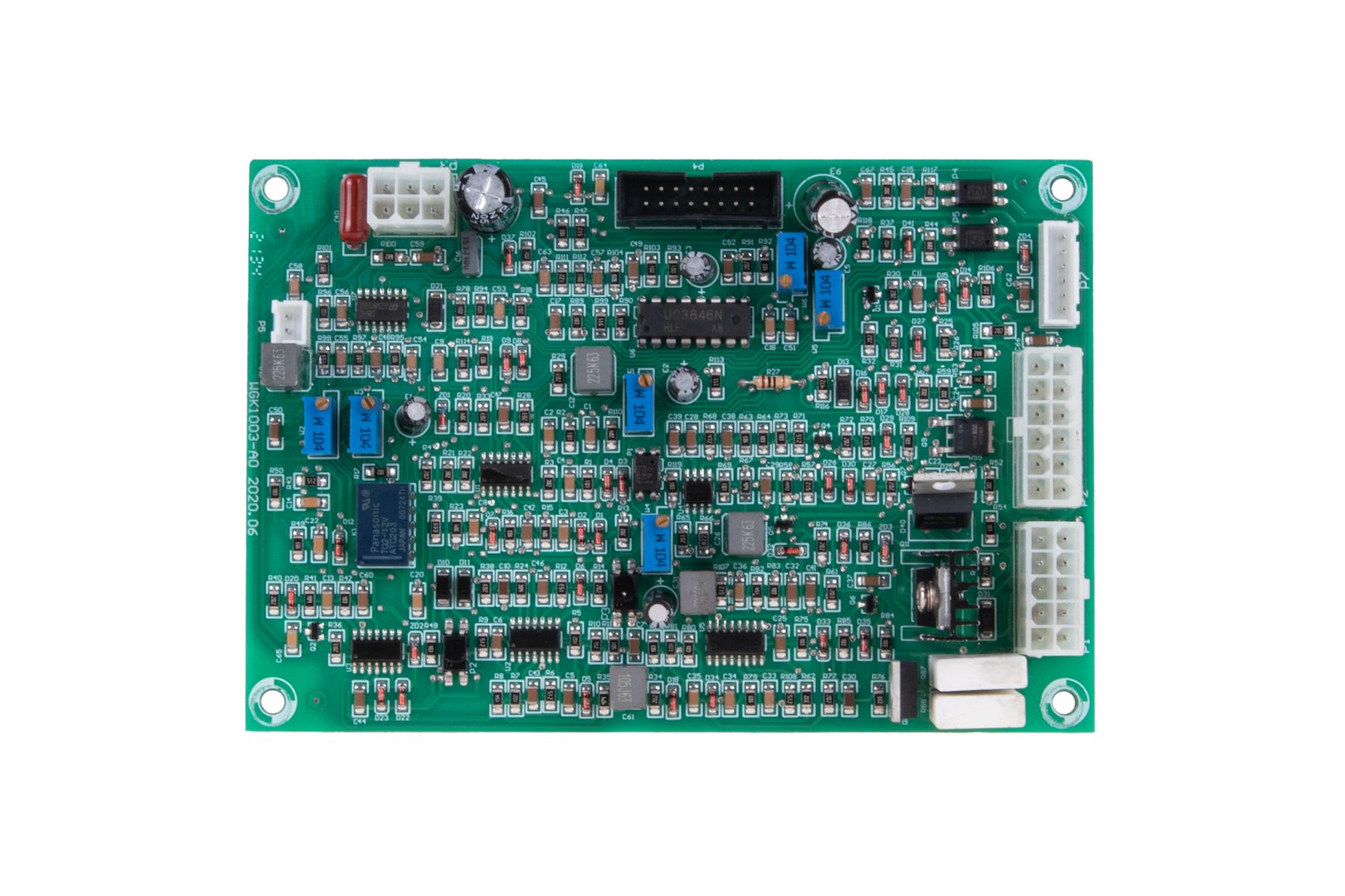 PCB deska MIG/TIG/MMA-220 – detail elektronických komponent