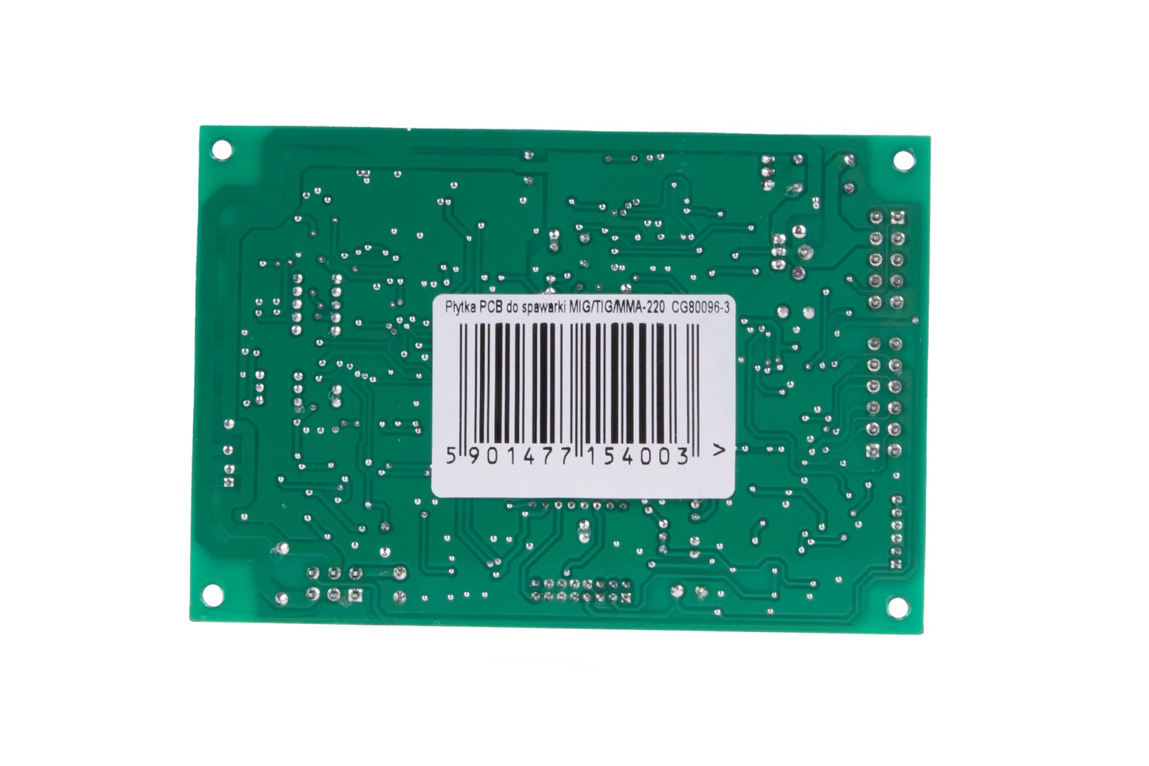 PCB deska MIG/TIG/MMA-220 – pohled na konektory a zapojení
