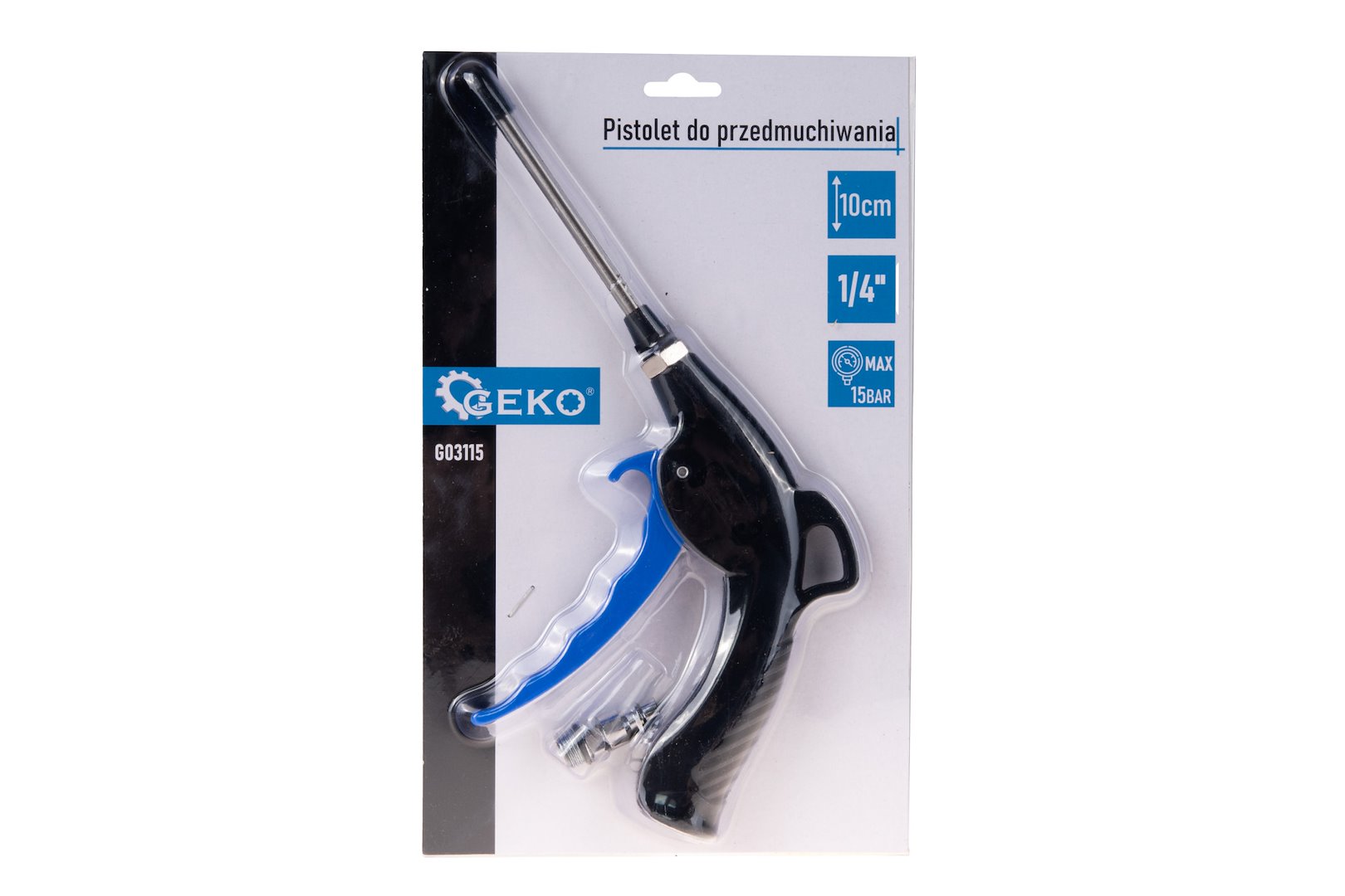 Pistole na profukování GEKO 10 cm – detail hubice