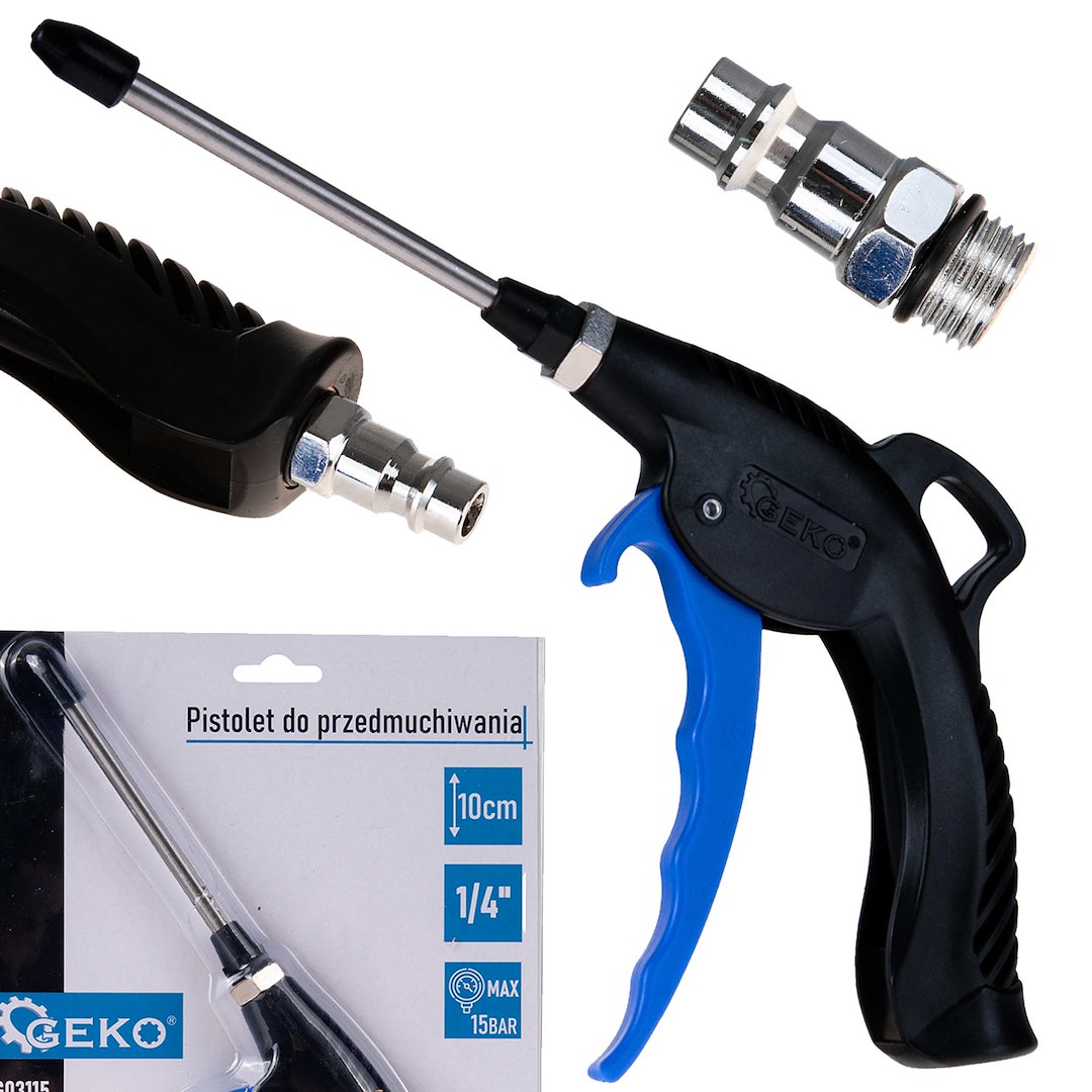 Pistole na profukování GEKO 10 cm – celkový pohled