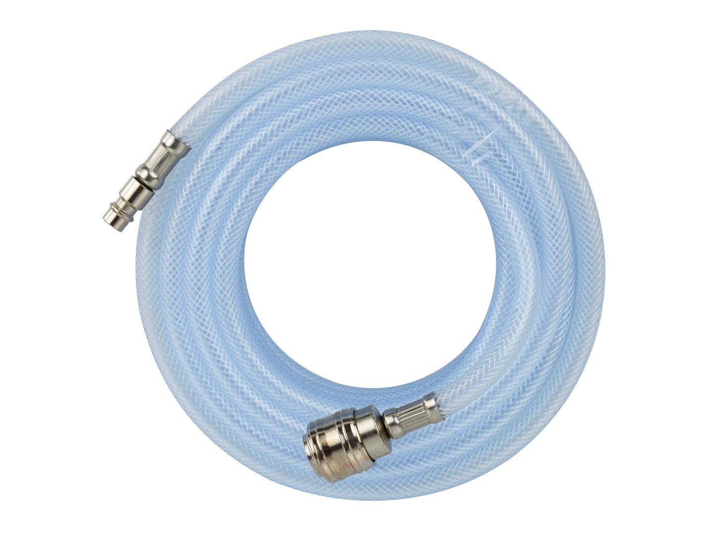 Pneumatická hadice PVC 10 m 6 mm Geko – detail průměru a napojení