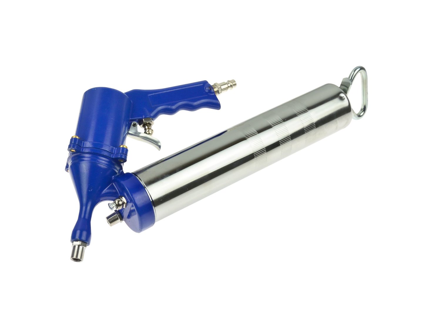 Pneumatická maznice Geko 400cc – detail přípojky a trysky