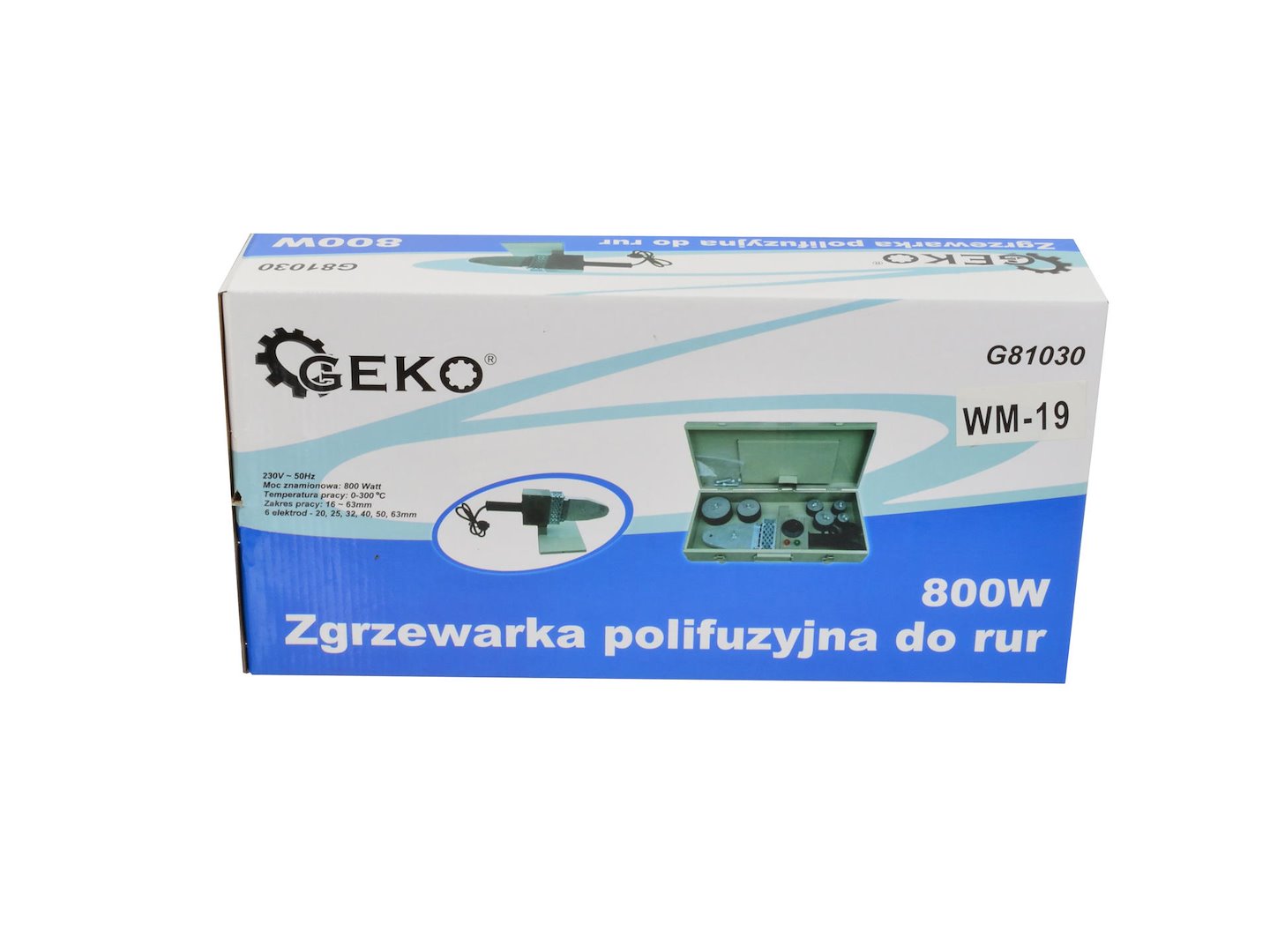 Polyfusní svařovačka trubek (malá) 20–63 mm GEKO 8